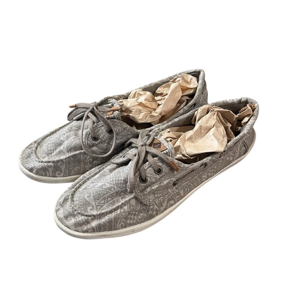 Sperry Lounge Asway 2 Women's Canvas Boat Slip on sneaker shoe 10